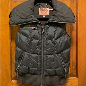 EUC Juicy Couture quilted feather down vest size p
